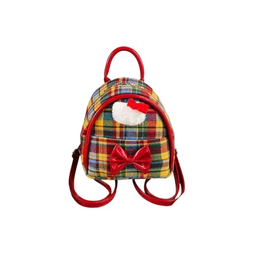 Juju Jimmy Нейлон Рюкзак Маленький Женский Красный