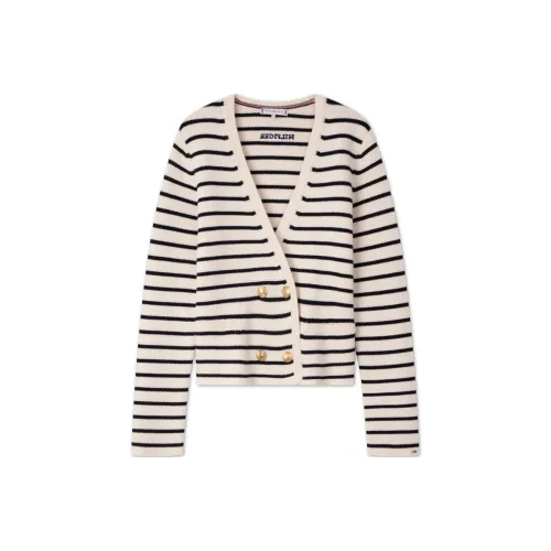 Tommy Hilfiger Бежево-белый черный полосы 04R женские трикотаж