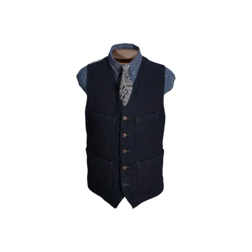 Double RL Топ без рукавов Мужской Темно-морской Синий