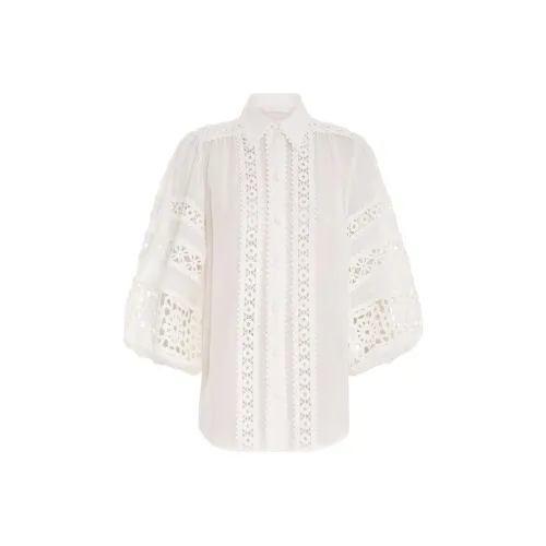 Zimmermann Белые Женские Рубашки