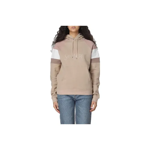 SAINT LAURENT Бежевые Женские Свитшоты