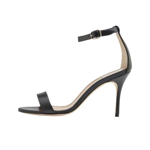 MANOLO BLAHNIK CHAOS One Ремешок Сандалии 9 см Женские Черные