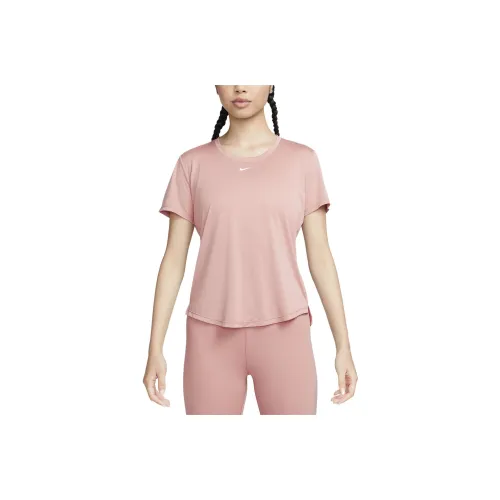 NIKE Dri Fit Светло-розовые Женские Футболки