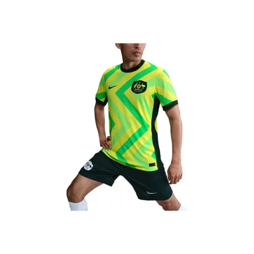 nike Dri Fit ADV Футбол Джерси Мужской Свет Напряжение Желтый Профессиональный Зеленый