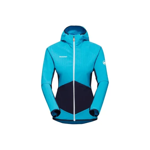 MAMMUT EIGER Куртки Пальто Женские Небесно-голубой Полночный черный