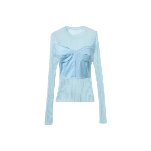 YITOUAGUA Синий Женский Трикотаж