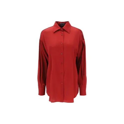 TOM FORD Женские Рубашки Красного Цвета