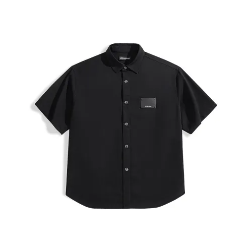 PEACEBIRD MEN Denim Jet Black 1 Мужская Рубашка