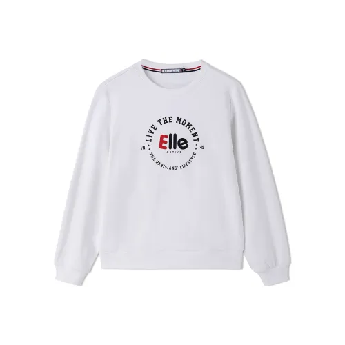 Elle Active Белый Женский Свитшот