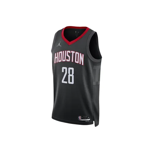 Jordan X NBA Houston Rockets Swingman Statement Edition Dri FIT Баскетбольная Джерси Мужская Черная Угольная Черная