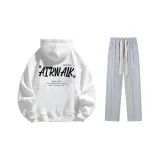 Set (White Standard Edition + Gray Casual Pants)  
Комплект (Белый Стандартный Выпуск + Серые Повседневные Штаны)