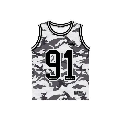 FireMonkey Баскетбольная Джерси Унисекс Камуфляж Серый