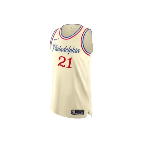 Nike Баскетбольная Джерси Мужская Кремовая