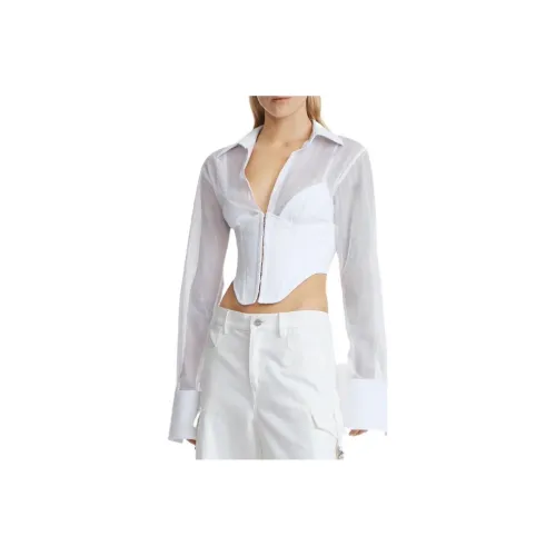DION LEE Белые Женские Рубашки