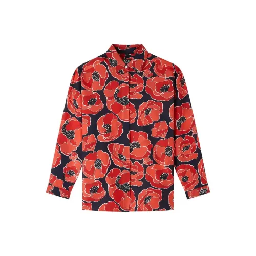A.P.C Красные Женские Рубашки