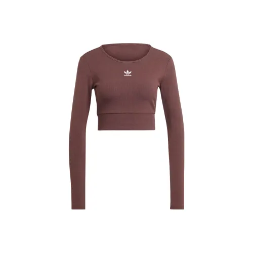 Adidas Originals Standard T-Shirt Женская Темно-Серый Коричневый