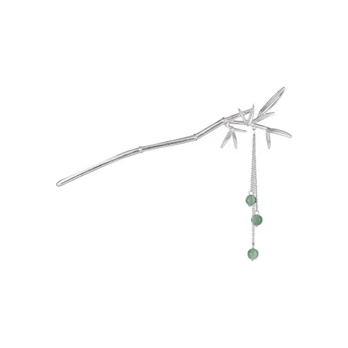 Заколки для волос с камнями покрытые серебром женские