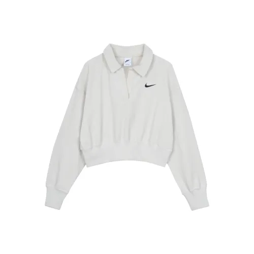 Nike Толстовка Женская Светлая Костная