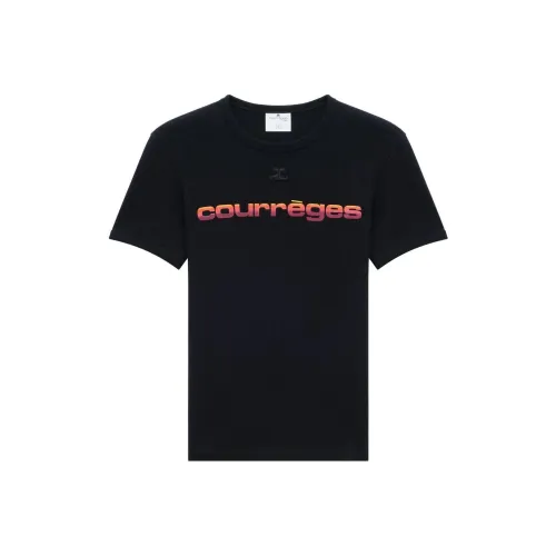 COURREGES Черные Женские T-рубашки
