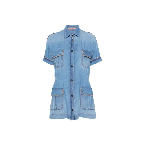 ERMANNO SCERVINO Рубашка Женская Синяя