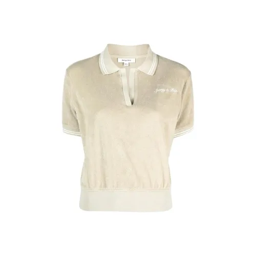 SPORTY RICH Поло Женское Желтое