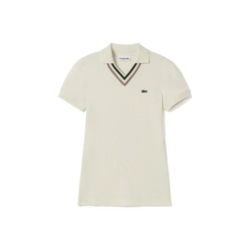 LACOSTE Кремово-белый Женские Поло