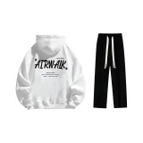 Set (White Standard Edition + Black Casual Pants)  
Комплект (Белый Стандартный Выпуск + Черные Повседневные Штаны)