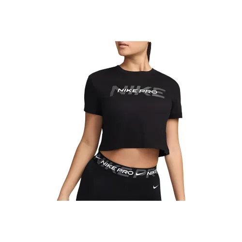 NIKE Pro Черные Женские Футболки