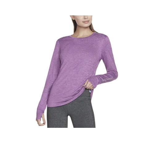Skechers GO DRI SWIFT T Shirt Женская Фиолетовая