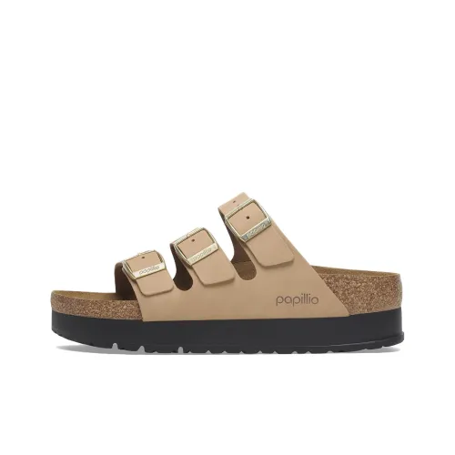 Birkenstock FLORIDA EVA Устойчивые к истиранию Слипоны Unisex Light Умбра Узкая версия