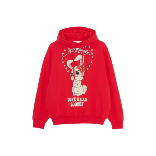Ed Hardy Теплый Розово-красный E1ODW386 Женские Свитшоты