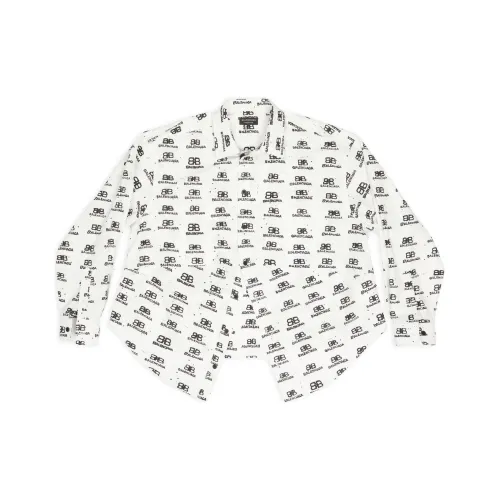 BALENCIAGA HAND DRAWN Белый Женские Рубашки