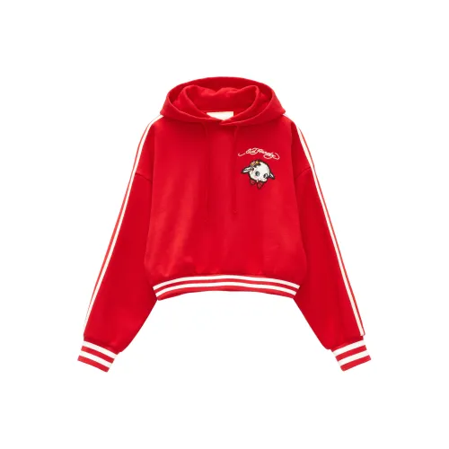 Ed Hardy Теплый Неон Розово-красный E1ODW121 Женские Свитшоты