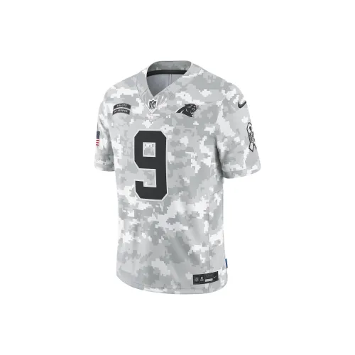 nike Dri FitNFL Bryce Young Carolina Panthers Salute To Service Регби Джерси Мужской Белый