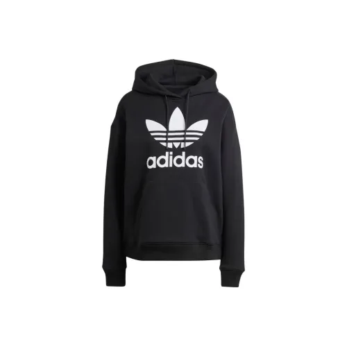 Adidas Originals Trefoil Hoodie Толстовка Женская Черная