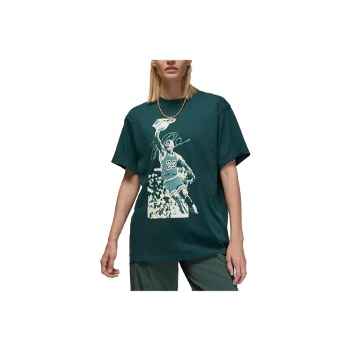 Jordan Sport Темно-еловый зеленый Женские T-рубашки