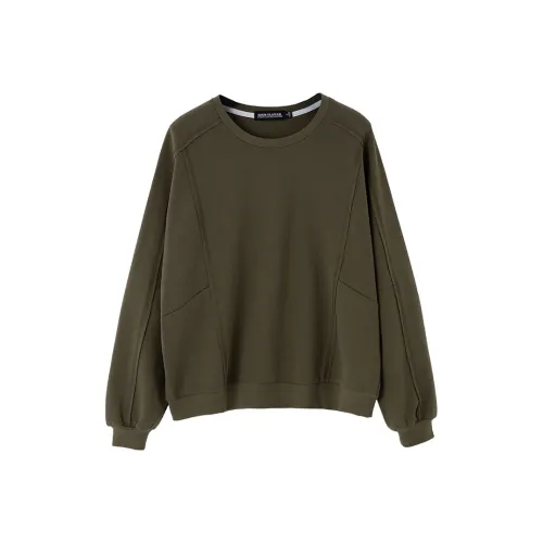 SOON FLOWER Свитшот Женский Армейский Зеленый