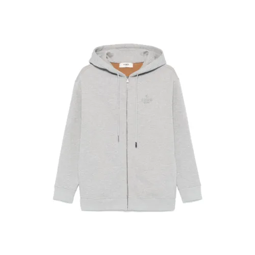 FENDI FW24 Свитшот Женский Серый