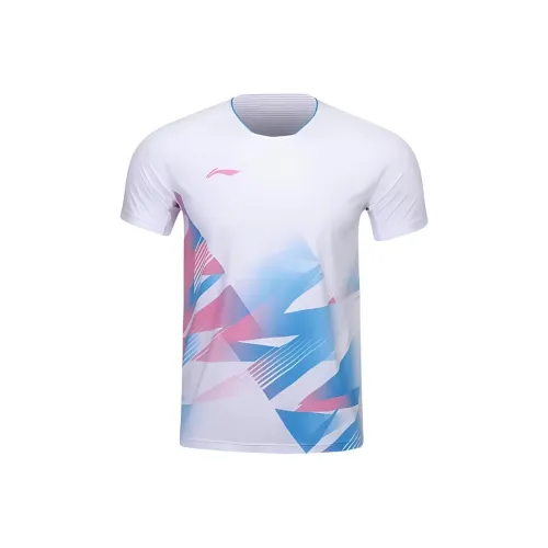 LINING Бадминтон Джерси Мужской Стандартный Белый