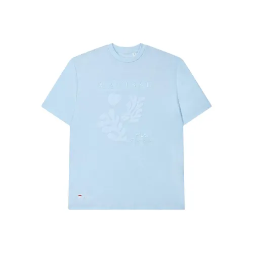 FILA X THE MET Co Branded SERIES Нефритовый Небесно-голубой Женские Футболки