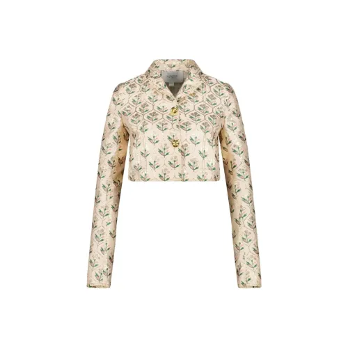 Giambattista Vall Бежевые Женские Куртки