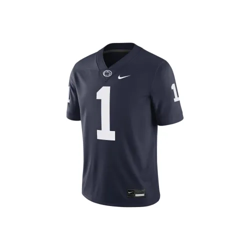 Nike Dri Fit COLLEGE Penn State Nittany Lions Футбол Джерси Мужской Морской синий