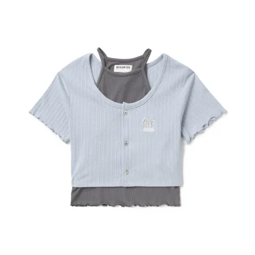 MUSIUM DIV T Рубашка Женская Синяя