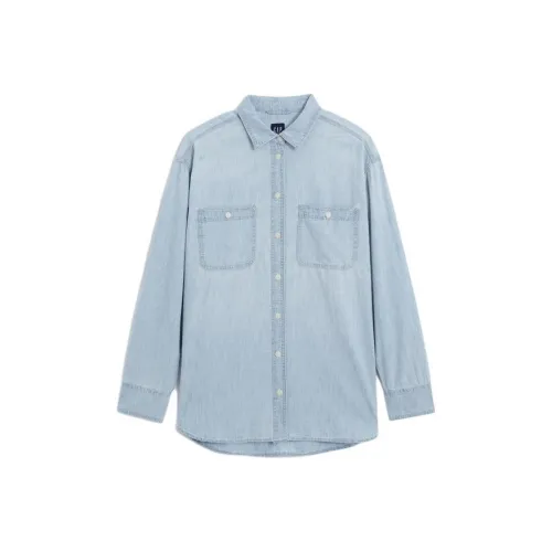 GAP Светло-синие Женские Рубашки