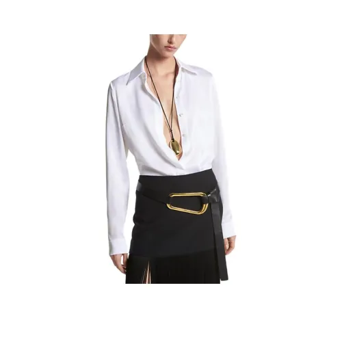 MICHAEL KORS Hansen Charmeuse Рубашка Женская Белая