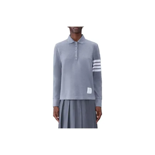 THOM BROWNE Серый Женские Поло
