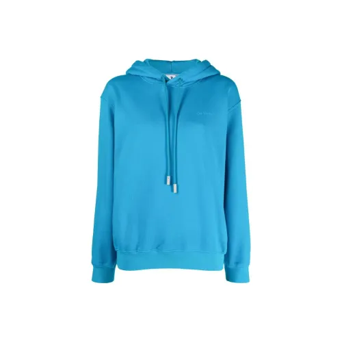 Off Белый и синий цвет Женские Свитшоты