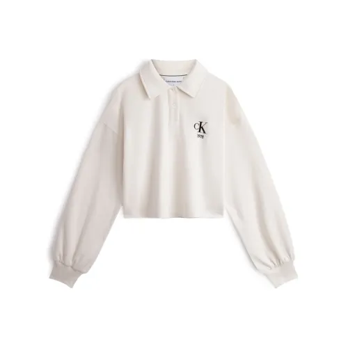 Calvin Klein YBI Сливочный Женские Свитшоты