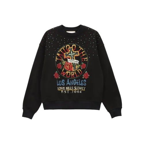 Ed Hardy Черный E1ODW006 Женские Свитшоты