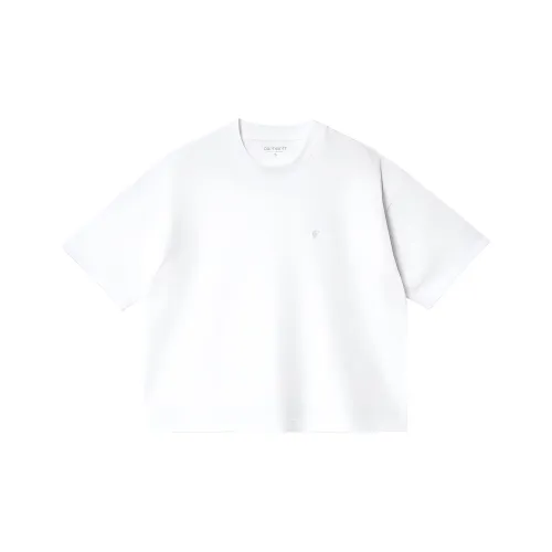 Carhartt WIP Рукав с спущенным плечом T-рубашка Женская Белая